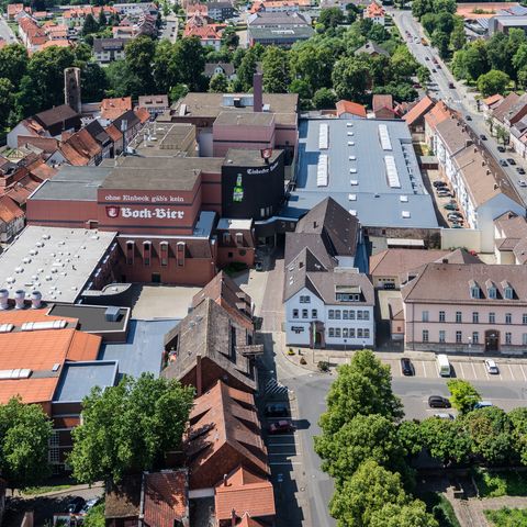 Lutaufnahme vom Gelände der Einbecker Brauerei