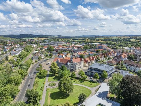 Blick über Einbeck Blick auf einen Teil Einbecks: Stukenbrok-Park, Bahnhof, Altstadt.