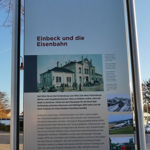 Station K: Einbeck und die Eisenbahn / Start oder Ziel des PS.Pfades
