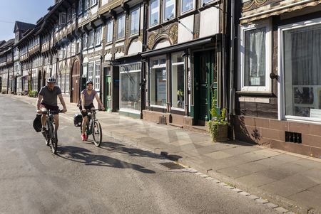 Europaradweg R1, Radfahren in der Tiedexer Staße Einbeck