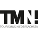 Schwarzes TMN-Logo mit Schriftzug Tourismus Niedersachsen auf weißem Grund