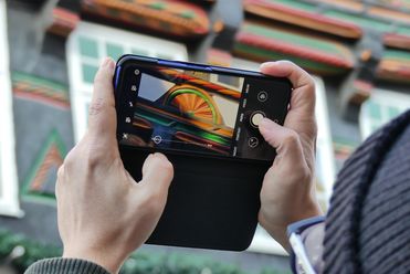 Bildaufnahme mit einem Smartphone von Einbecker Fachwerk.