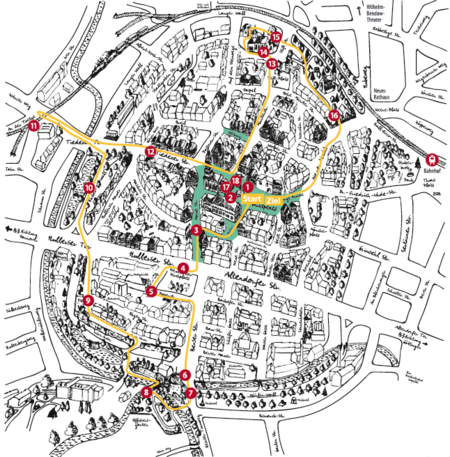Stadtplan der Einbecker Kinderrallye